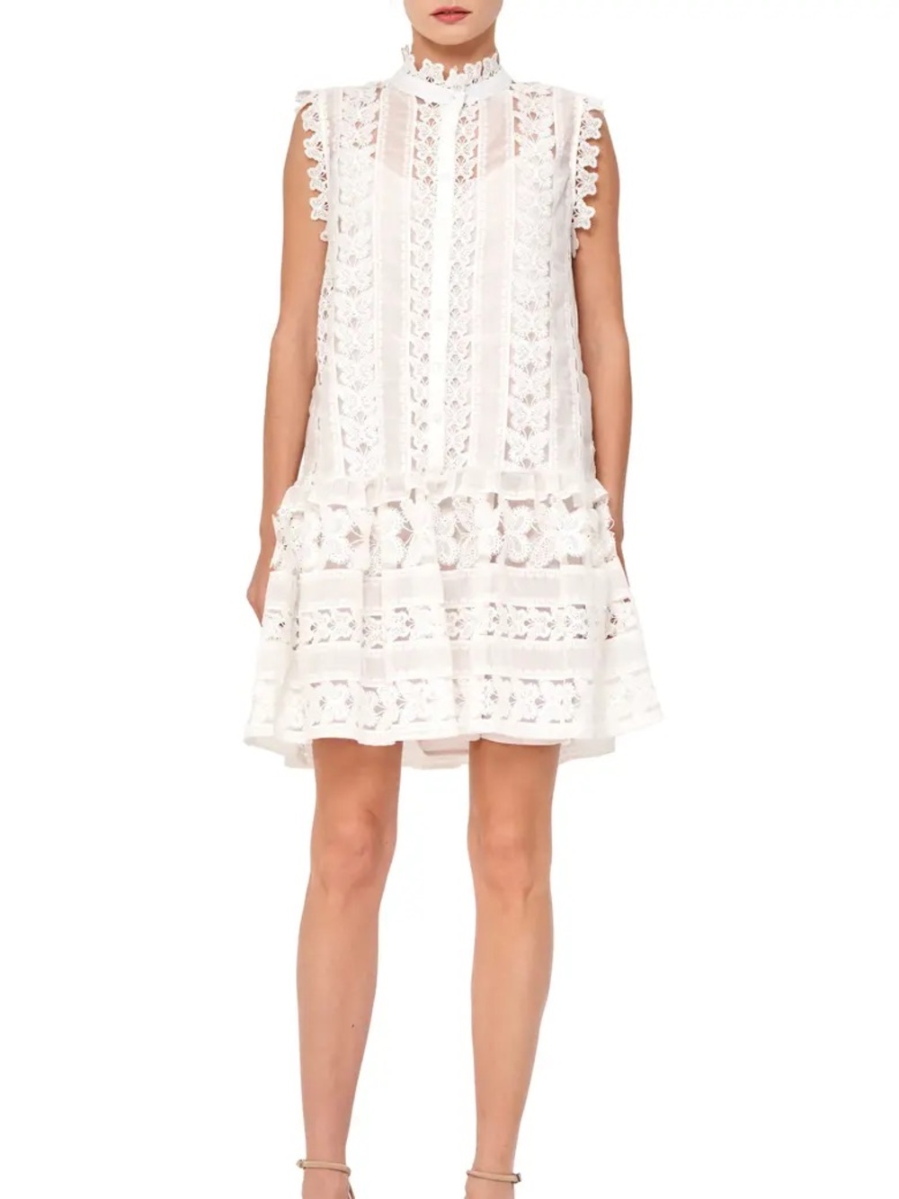 CIEBON Cara Butterfly Lace Shift Dress